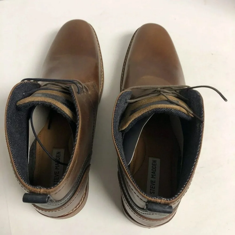 Steve Madden Men’s Kurtis, Brown Chukka Boots, Size 12 M